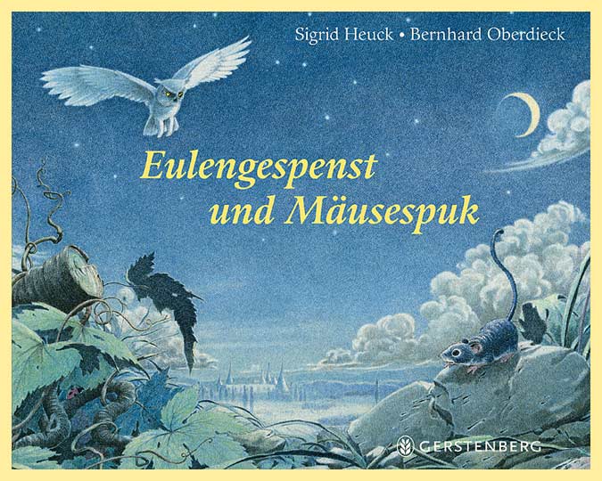 Illustration Bilderbuch Eule und Maus, Farbstift Illustration
